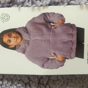 New!Mondetta Hoodie Youth Girls Fleece Cozy  Sherpa Lavender